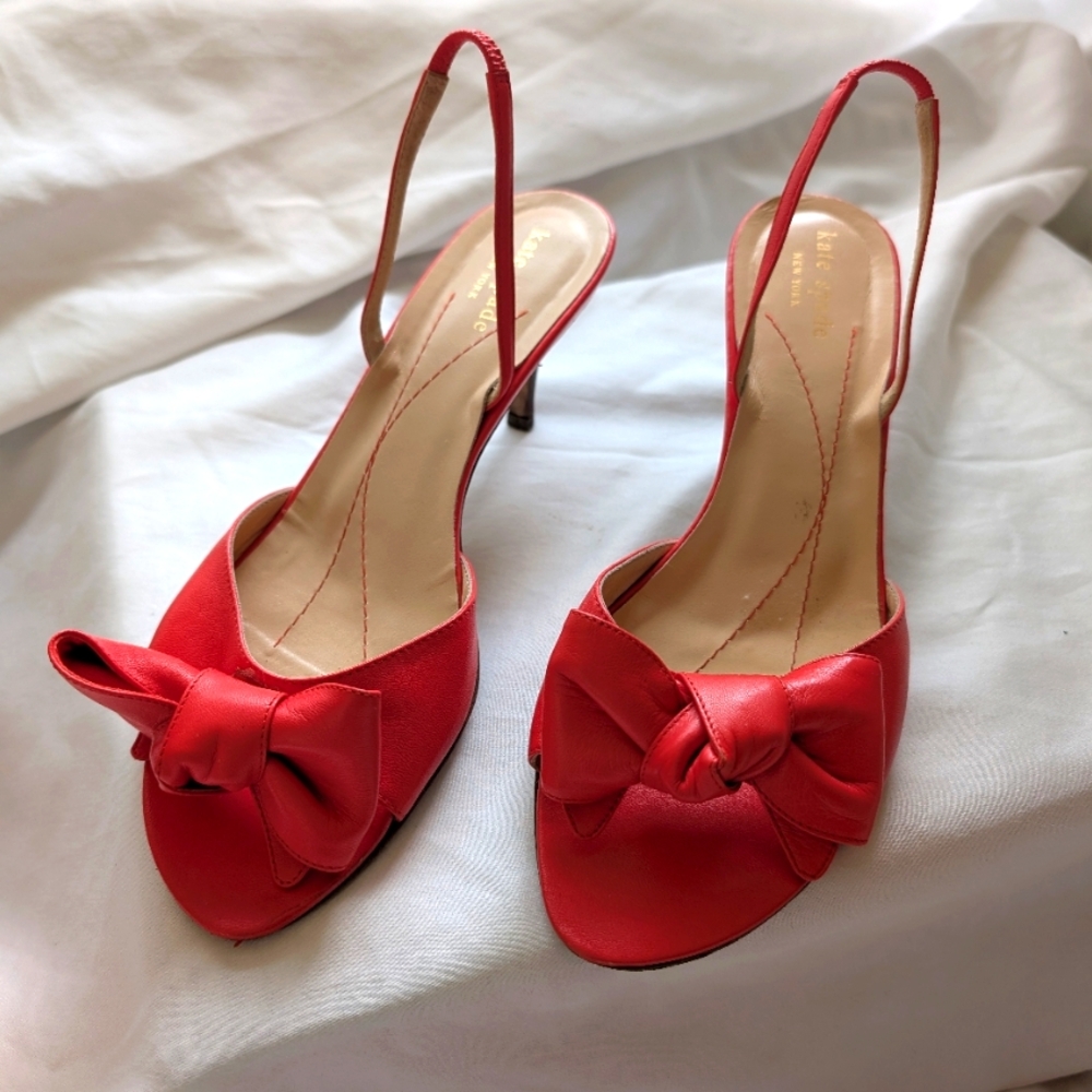 Kate Spade Red Bow Heels